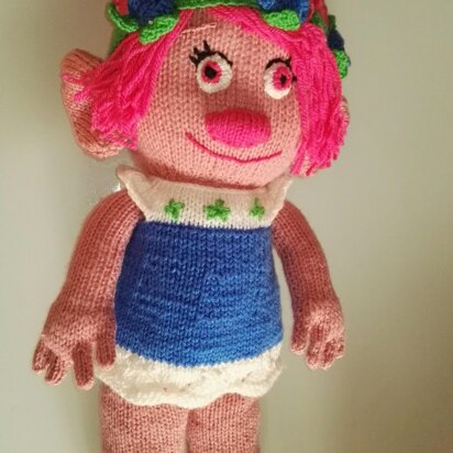 Troll Doll - Princess Poppy - knitting pattern