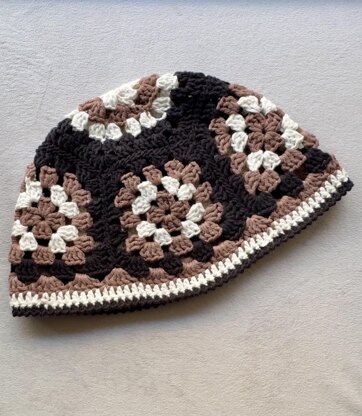 Granny Square Skull Cap