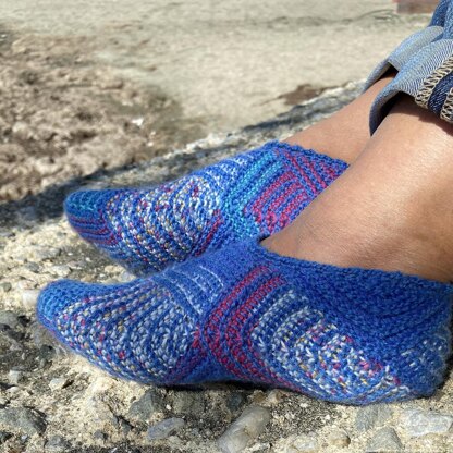 Slippers "Terlichki" (tunisian crochet)