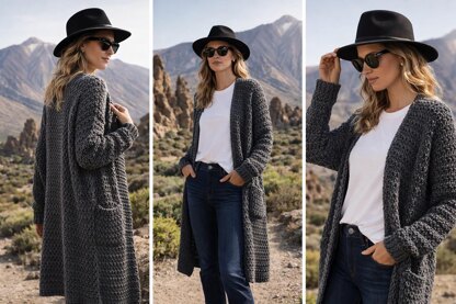 Volcanic Grace Long Cardigan