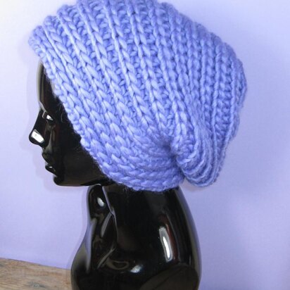 Super Chunky Side Rib Slouch Hat