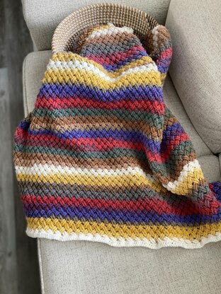 Colorful Celtic Weave Blanket