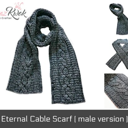 Eternal Cable Scarf Male Version