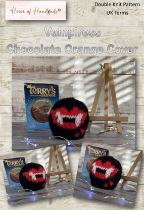 Vampiress Chocolate Orange Cover Knitting Pattern