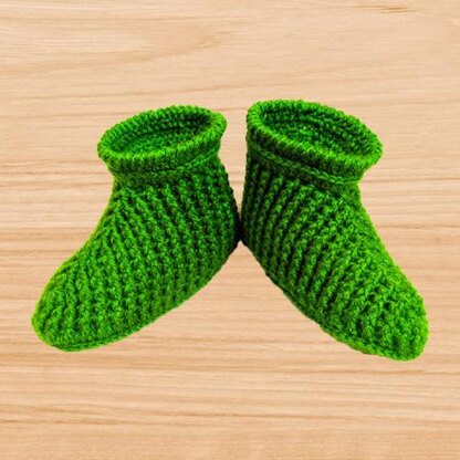 Crochet Green Bootie