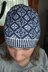 Snow argyle beanie