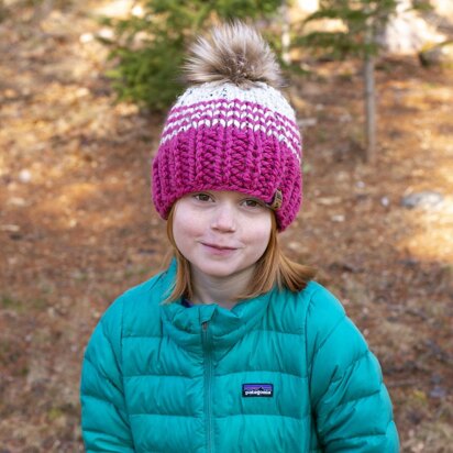 Pinstripe Color Block Chunky Hat Toque Baby Child Women