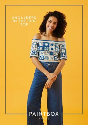 Shoulders in the Sun Top - Free Crochet Pattern in Paintbox Yarns Cotton DK & Metallic DK - Free Downloadable PDF