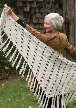 Bitterroot Shawl in Berroco Suede - 383-1 - Downloadable PDF