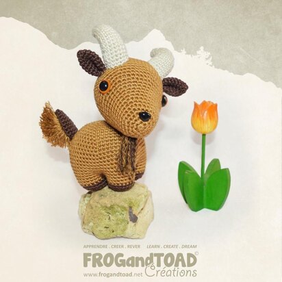 Auguste Goat / Chèvre - Amigurumi Crochet - FROGandTOAD Créations