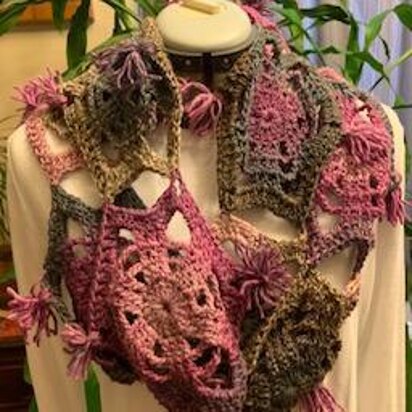 Wild Violets Infinity Scarf