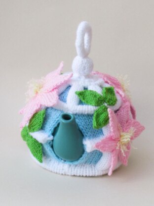 Floral Clematis Birdcage Tea Cosy