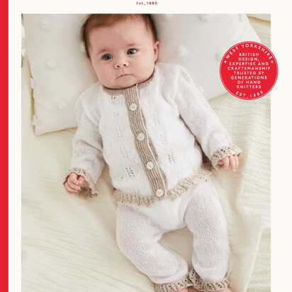 Little Lacy Trouser Suit in Sirdar Snuggly 2ply - 5523 - Downloadable PDF