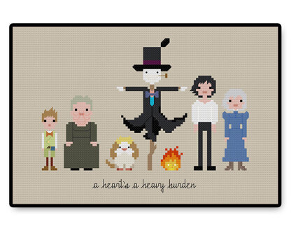 Howl's Moving Castle - PDF Cross Stitch Pattern