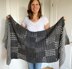 Checkerboard Wrap Shawl: Easy Crochet Shawl Pattern