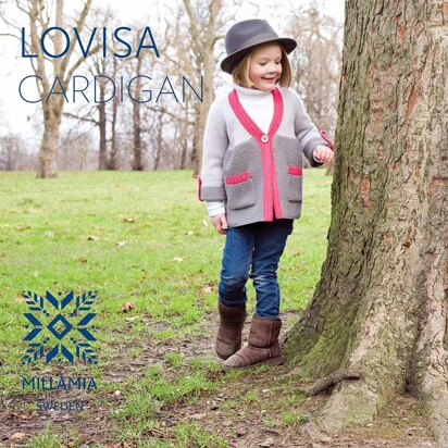 Lovisa Cardigan in MillaMia Naturally Soft Merino - Downloadable PDF