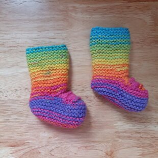 Rainbow jackets and booties