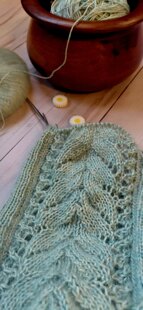 Blue Lace Delight Sweater