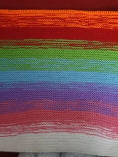 Gradient Garter Baby Blanket