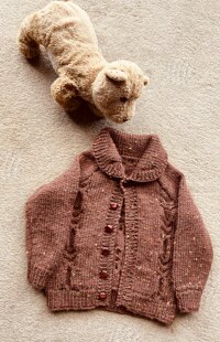 Aran cardigan for my Grandson Alex