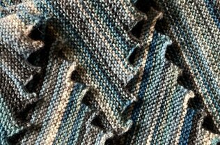 Beaded hitchhiker shawl