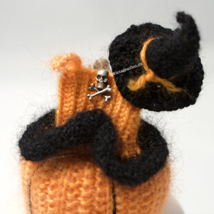 Witchella for Halloween - hats on a pumpkin