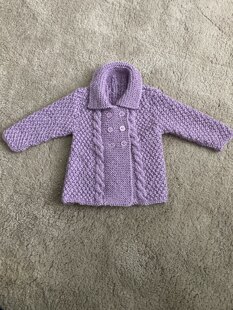 Little Vintage Dress Coat and Little Big Cable Blanket