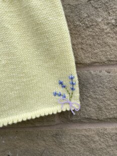 Embroidered Flower pinafore
