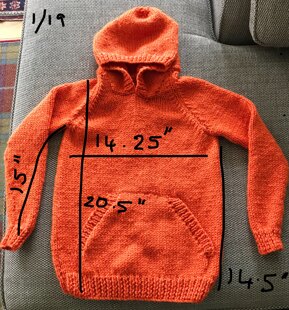 orange hoodie
