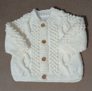 Cabled Raglan Cardigan