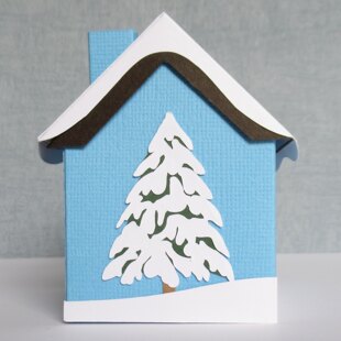 Papercut Christmas House Boxes