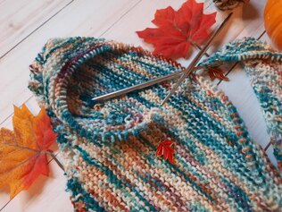 Sparktacular Shawl Autumnal