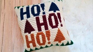 Ho Ho Ho Christmas Pillow