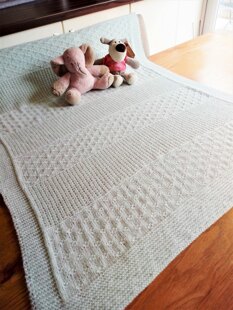Baby Blanket in Soft Mint Green