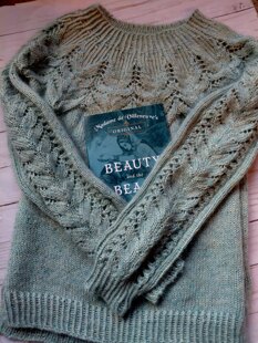 Blue Lace Delight Sweater