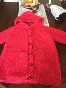 Hooded top and jacket in Robin