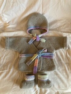 Garter Stitch Baby Set