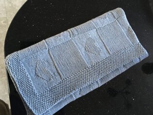 Heart Reversible Baby Blanket and Bunnies