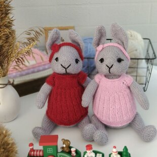 Tia The Little Bunny. Bunny knitting pattern