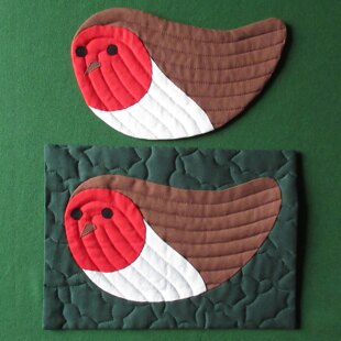 Robin Quilted Placemats, Coasters and Runner