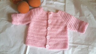 Olivia Simple Baby Cardigan
