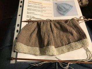 Tegan Baby Hat with Top Knot