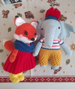 Luisa Elephant and Rita Fox