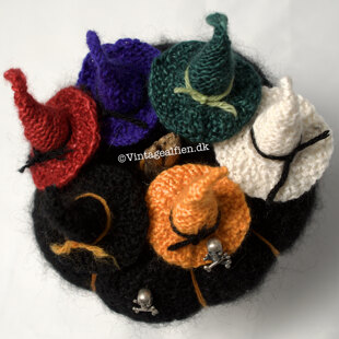 Witchella for Halloween - hats on a pumpkin