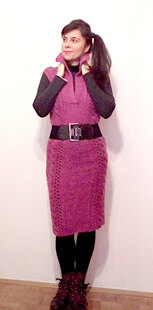 Winter Mohair Polo Dress