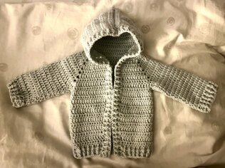 Baby sweater and booties for my brother’s baby
