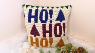 Ho Ho Ho Christmas Pillow