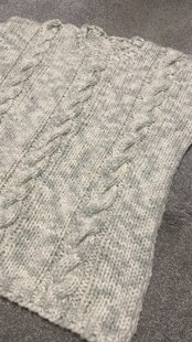 Super chunky cable sweater