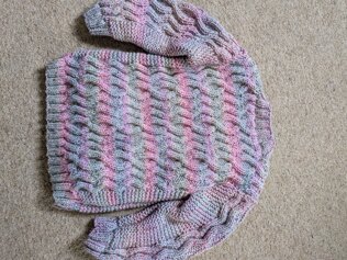 Cable cardigan