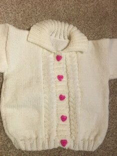 Baby cardigan 4 ply
